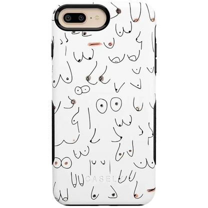 I'm With Her | Black & White Boobs Case iPhone Case get.casely Bold iPhone 6/7/8 Plus