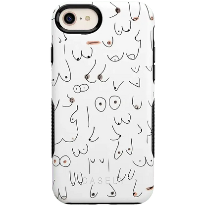 I'm With Her | Black & White Boobs Case iPhone Case get.casely Bold iPhone SE (2020 & 2022)