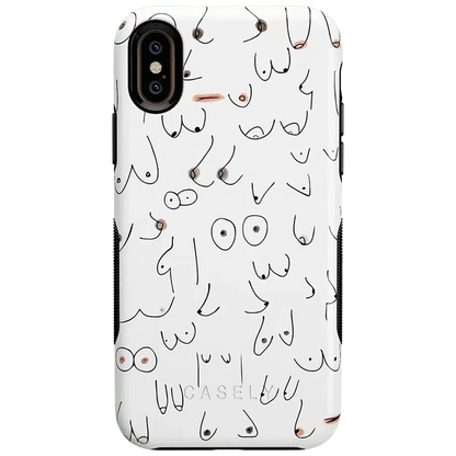 I'm With Her | Black & White Boobs Case iPhone Case get.casely Bold iPhone XS Max