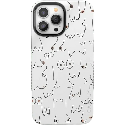 I'm With Her | Black & White Boobs Case iPhone Case get.casely Bold + MagSafe® iPhone 13 Pro