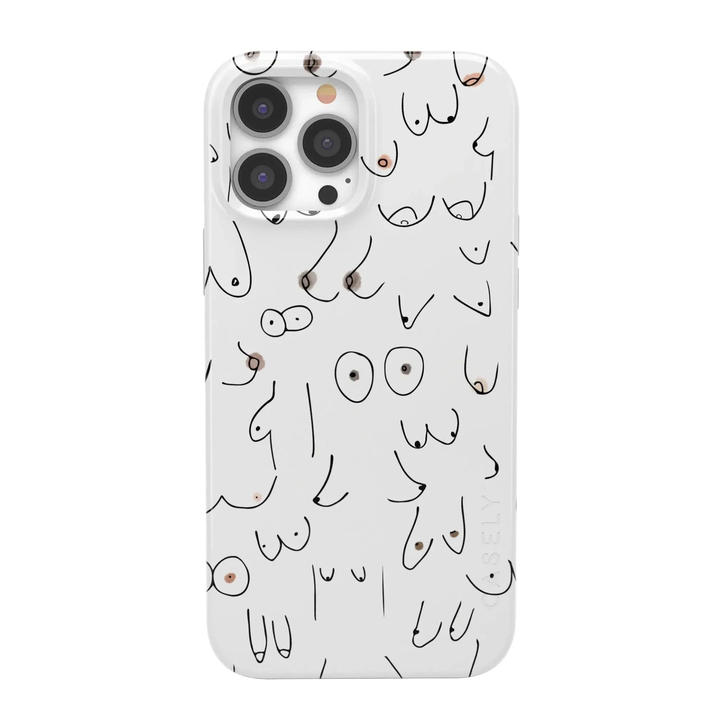 I'm With Her | Black & White Boobs Case iPhone Case get.casely Classic + MagSafe® iPhone 13 Pro Max