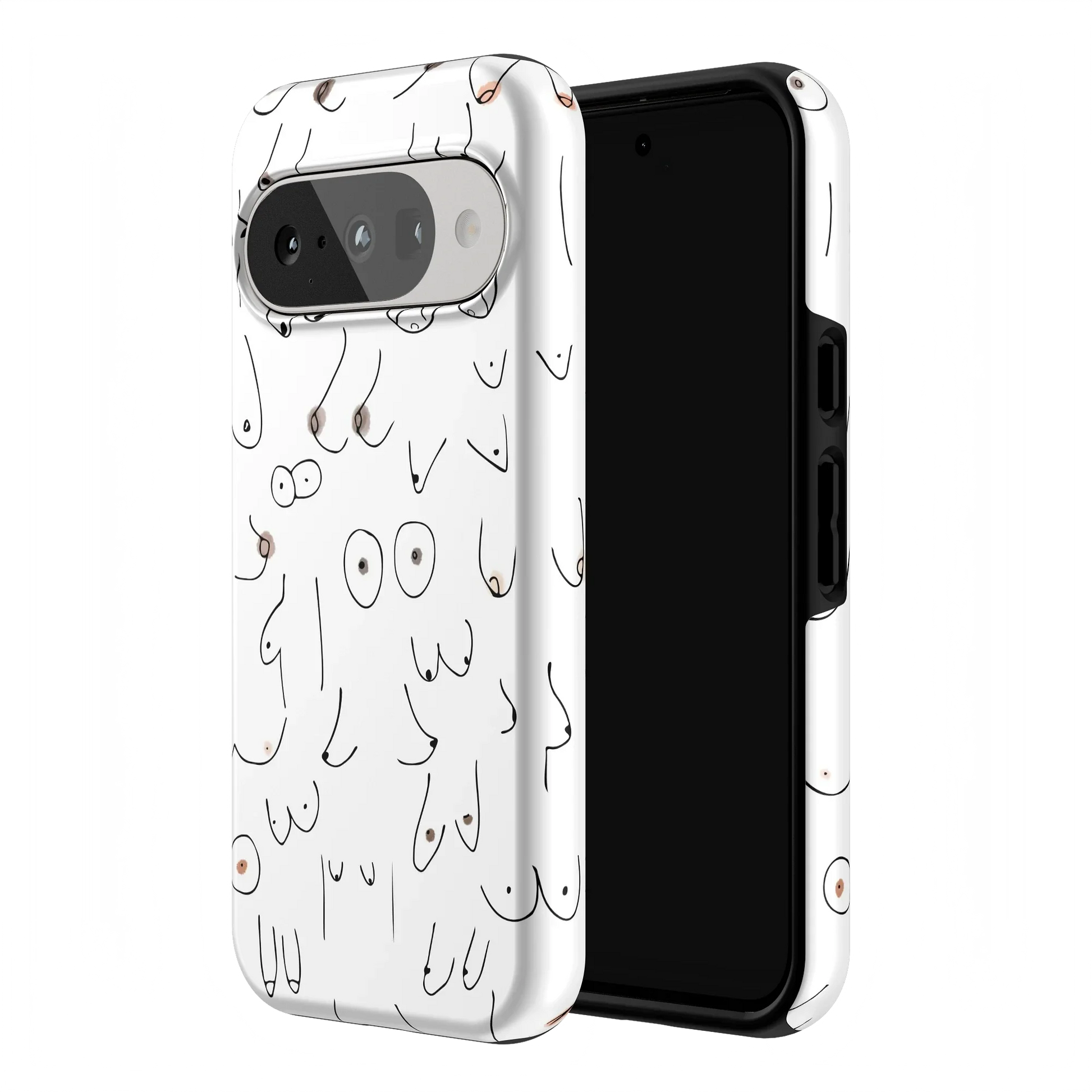 I'm With Her | Black & White Boobs Case iPhone Case get.casely
