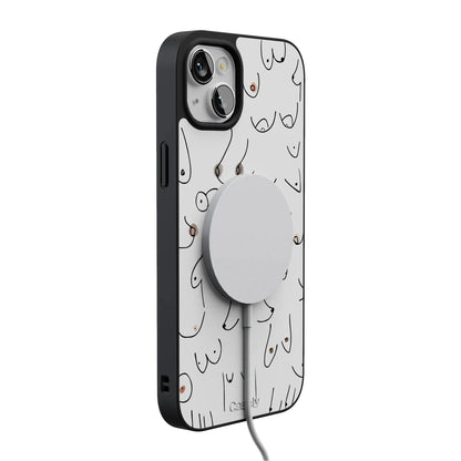 I'm With Her | Black & White Boobs Case iPhone Case get.casely