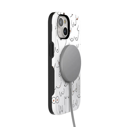 I'm With Her | Black & White Boobs Case iPhone Case get.casely