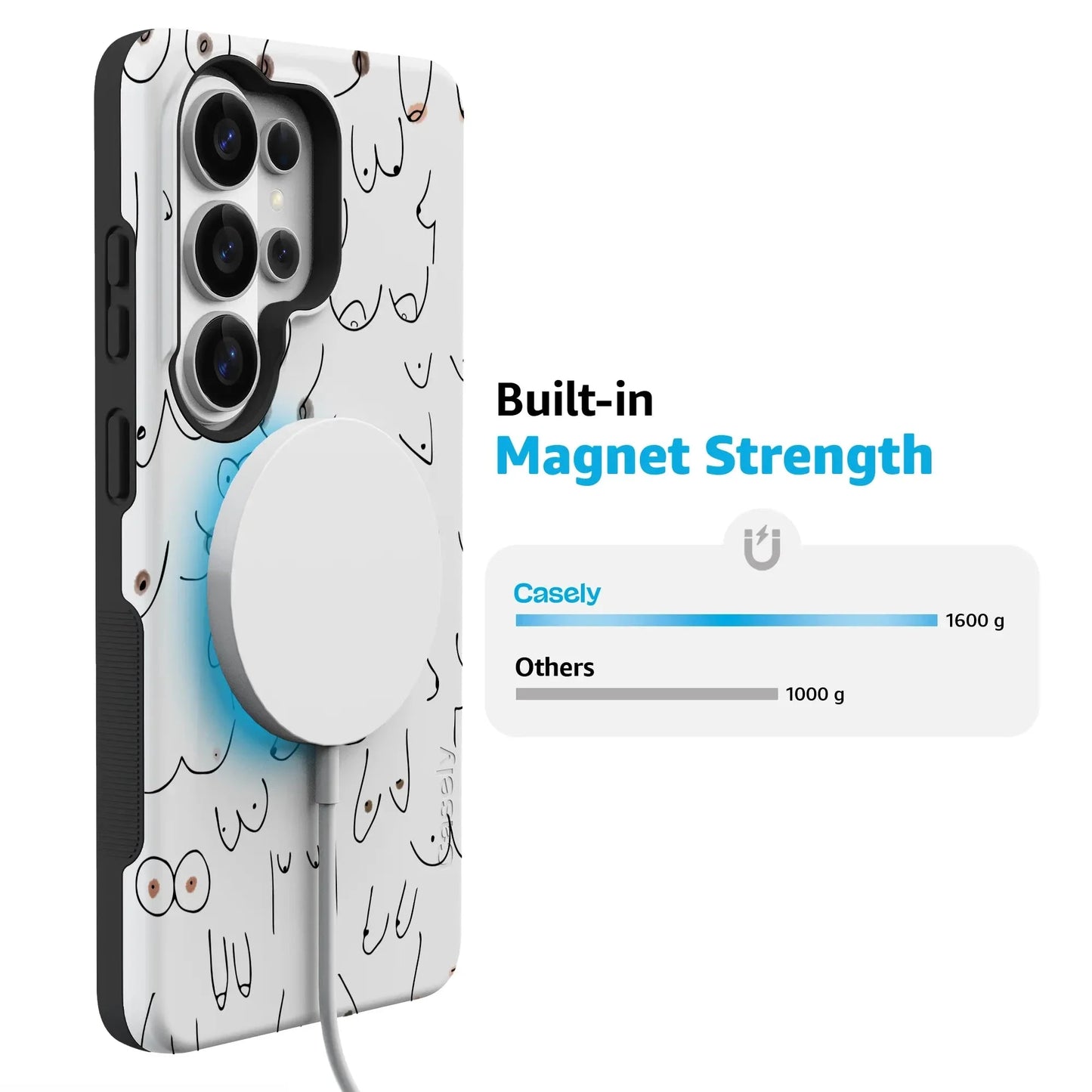 I'm With Her | Black & White Boobs Case iPhone Case get.casely