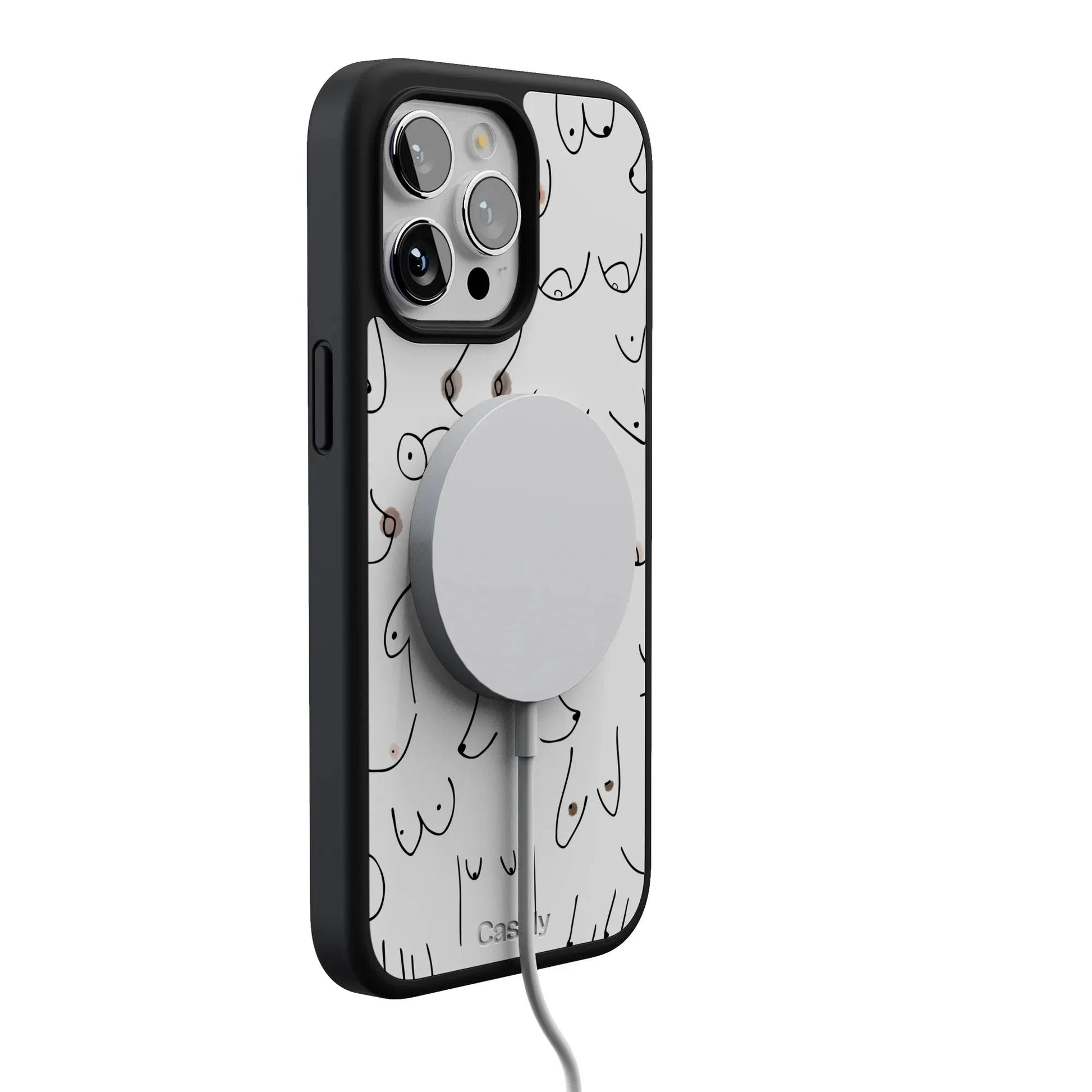 I'm With Her | Black & White Boobs Case iPhone Case get.casely