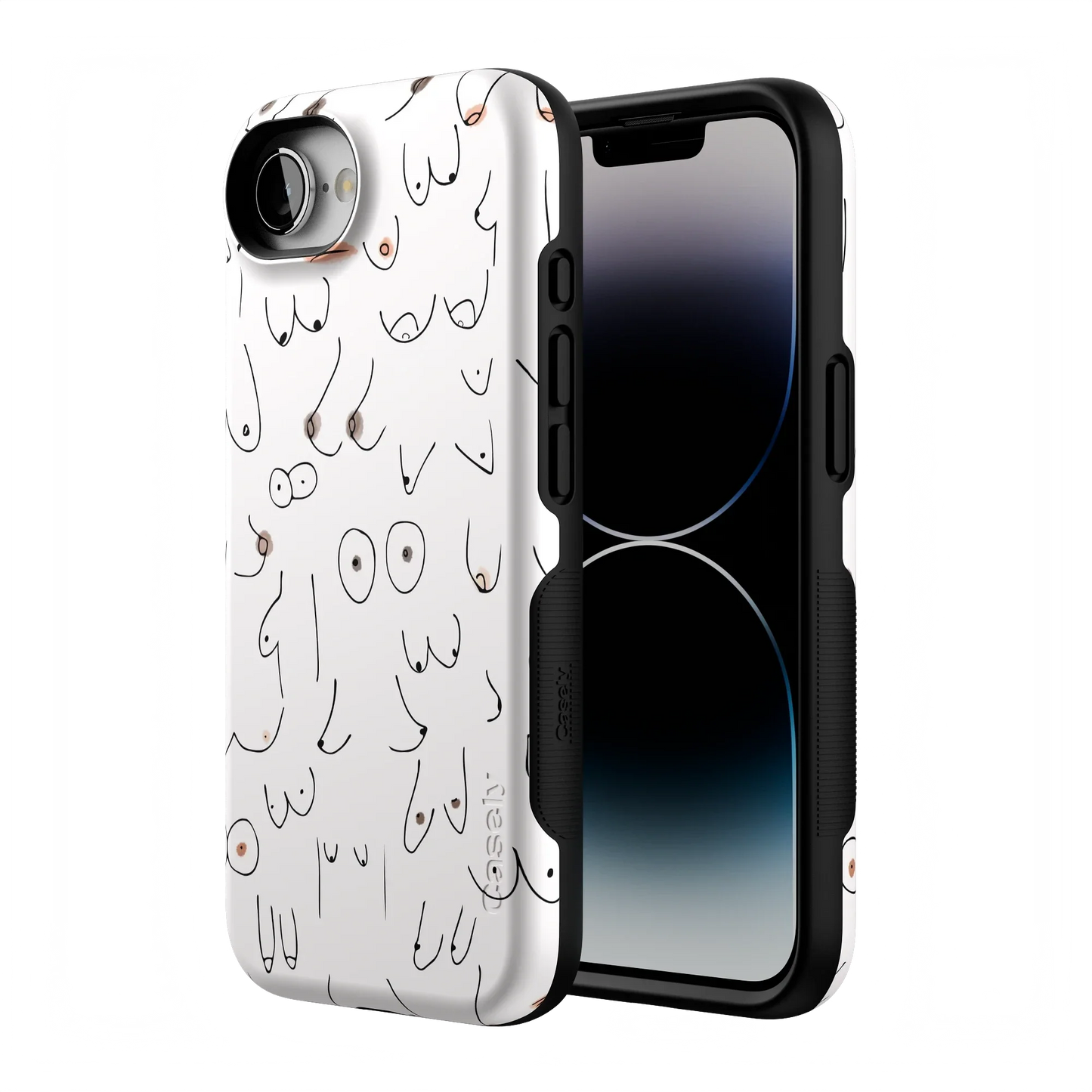 I'm With Her | Black & White Boobs Case iPhone Case get.casely