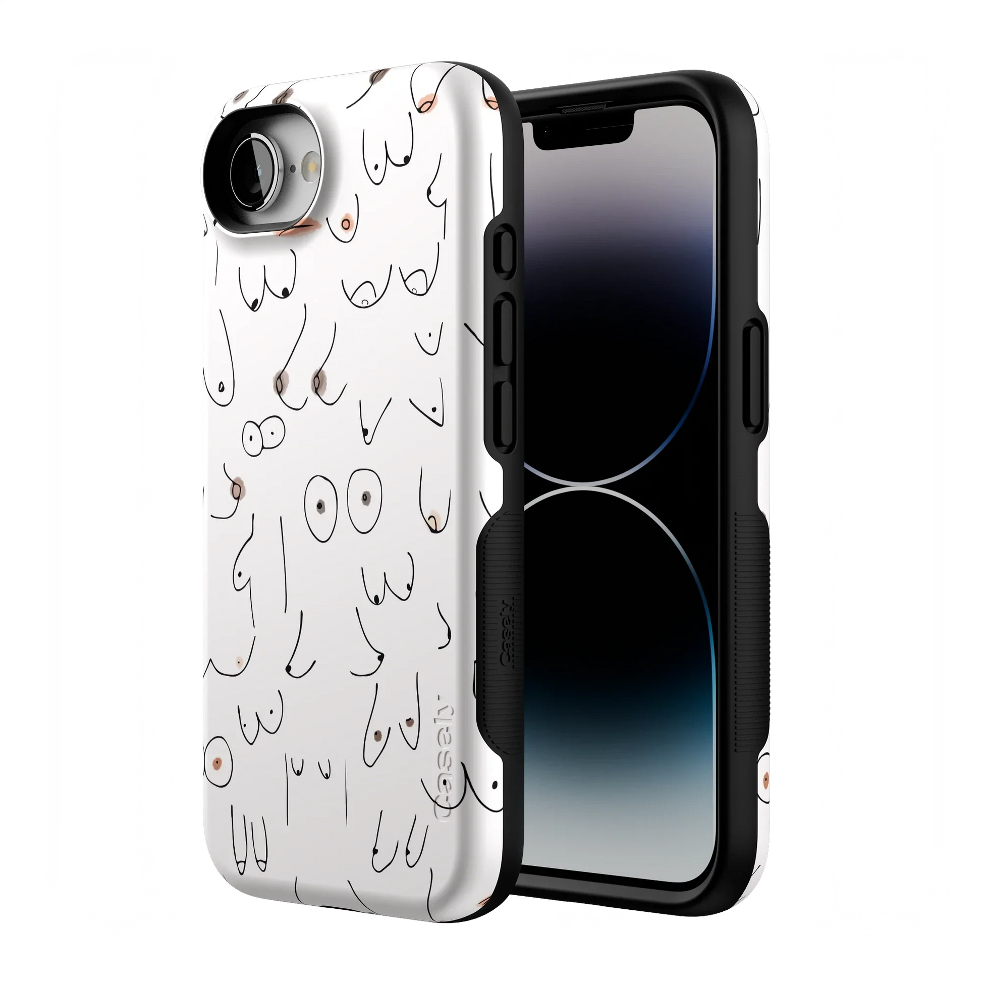 I'm With Her | Black & White Boobs Case iPhone Case get.casely