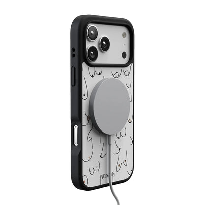 I'm With Her | Black & White Boobs Case iPhone Case get.casely