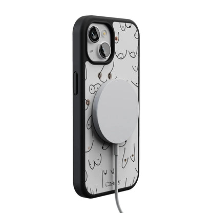 I'm With Her | Black & White Boobs Case iPhone Case get.casely