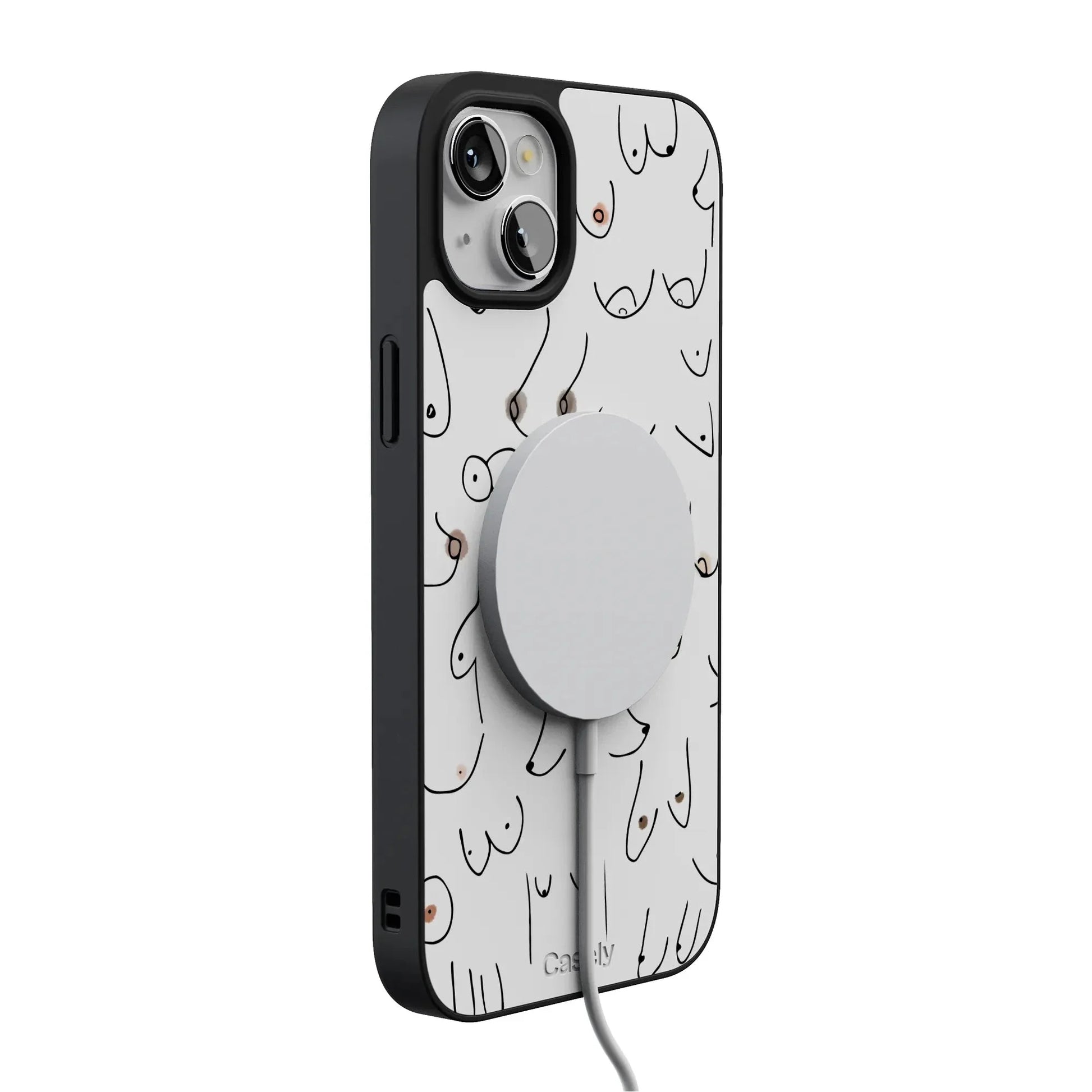 I'm With Her | Black & White Boobs Case iPhone Case get.casely