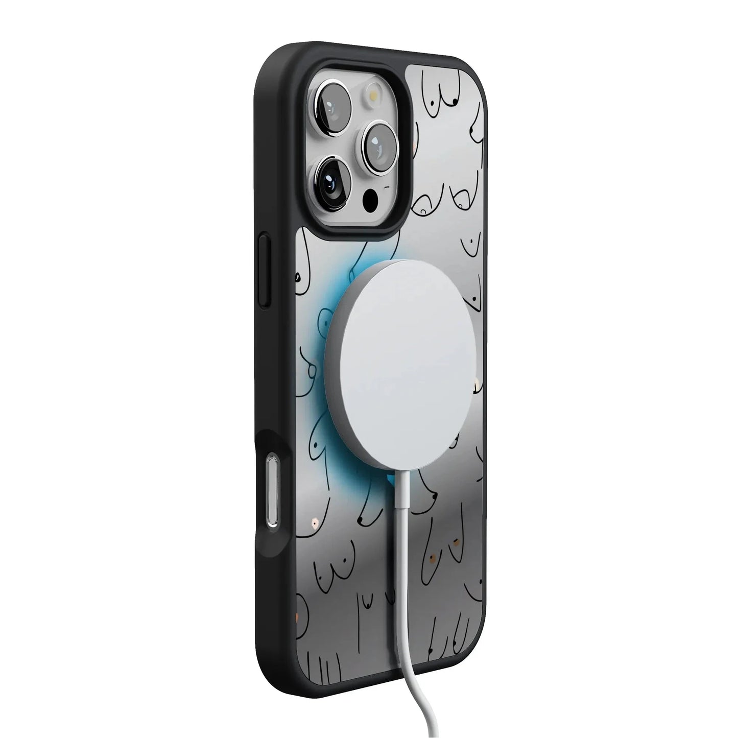 I'm With Her | Black & White Boobs Case iPhone Case get.casely