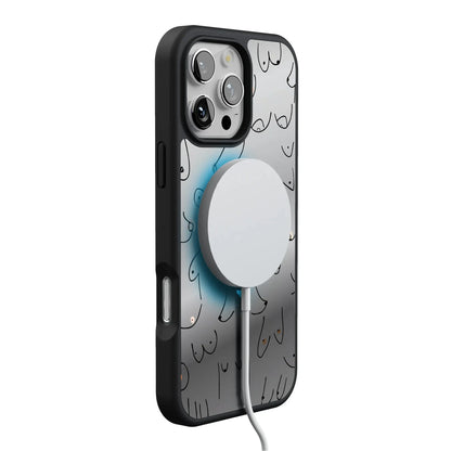 I'm With Her | Black & White Boobs Case iPhone Case get.casely