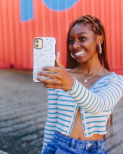 I'm With Her | Black & White Boobs Case iPhone Case get.casely
