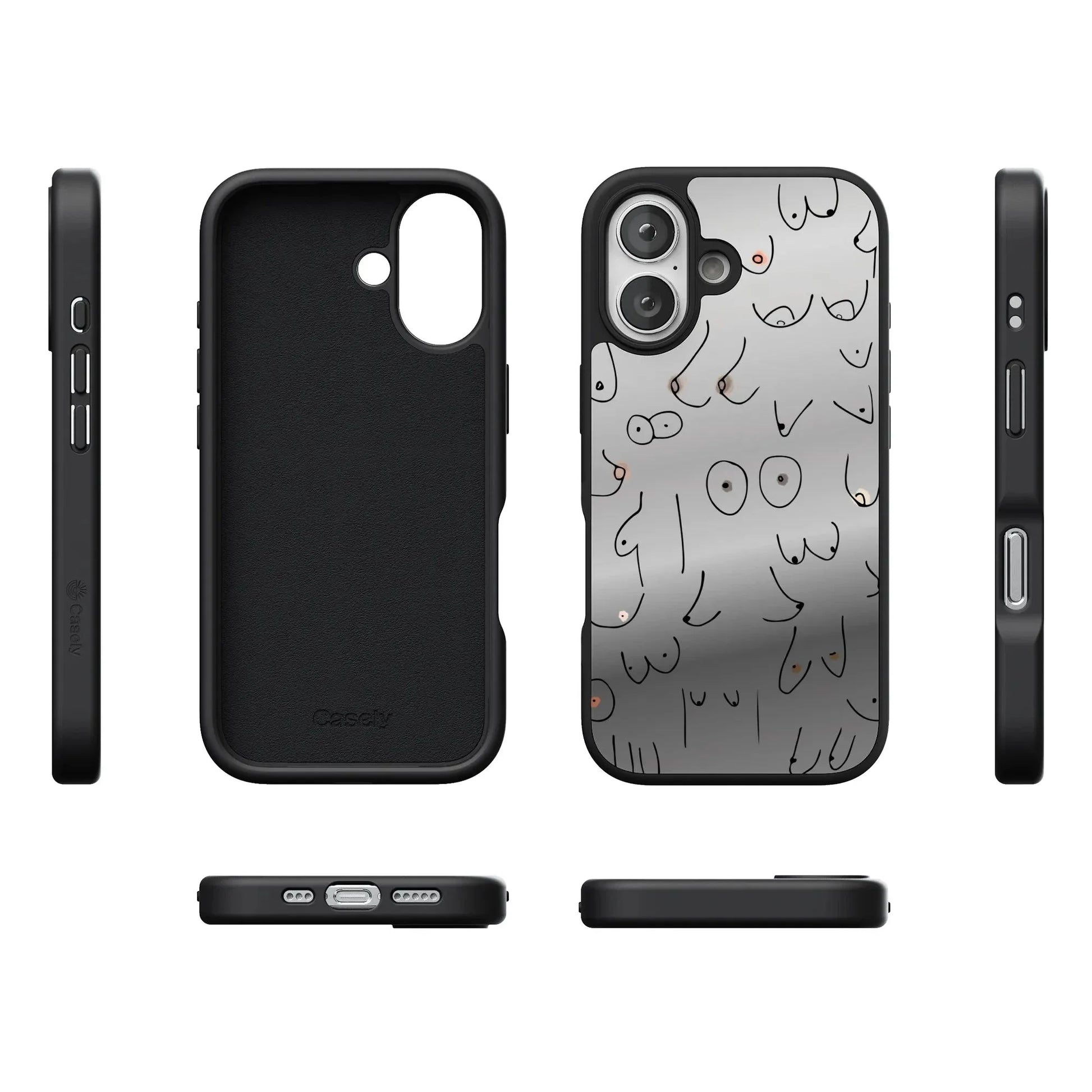 I'm With Her | Black & White Boobs Case iPhone Case get.casely