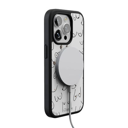 I'm With Her | Black & White Boobs Case iPhone Case get.casely
