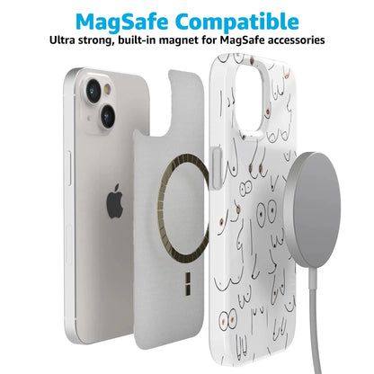 I'm With Her | Black & White Boobs Case iPhone Case get.casely
