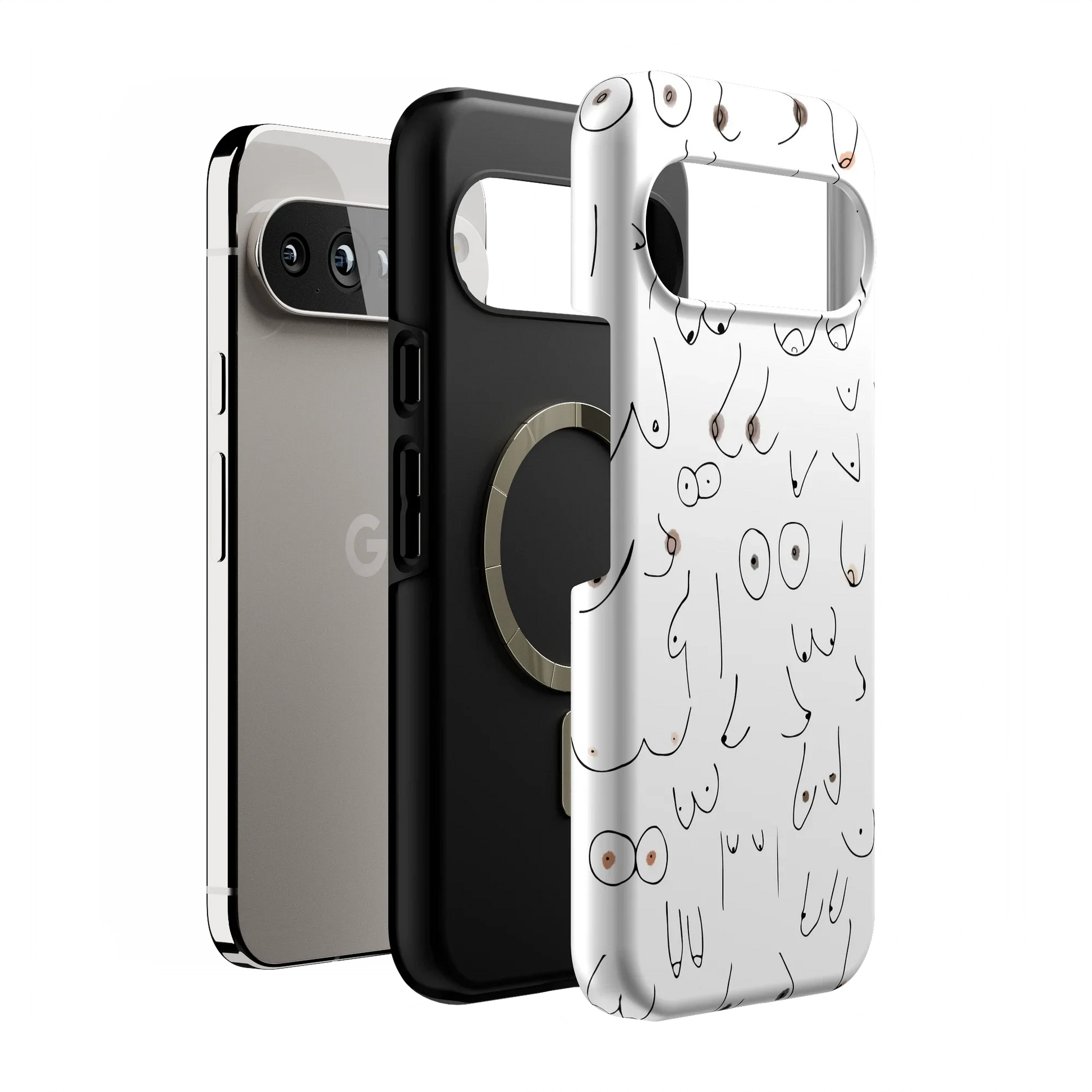 I'm With Her | Black & White Boobs Case iPhone Case get.casely