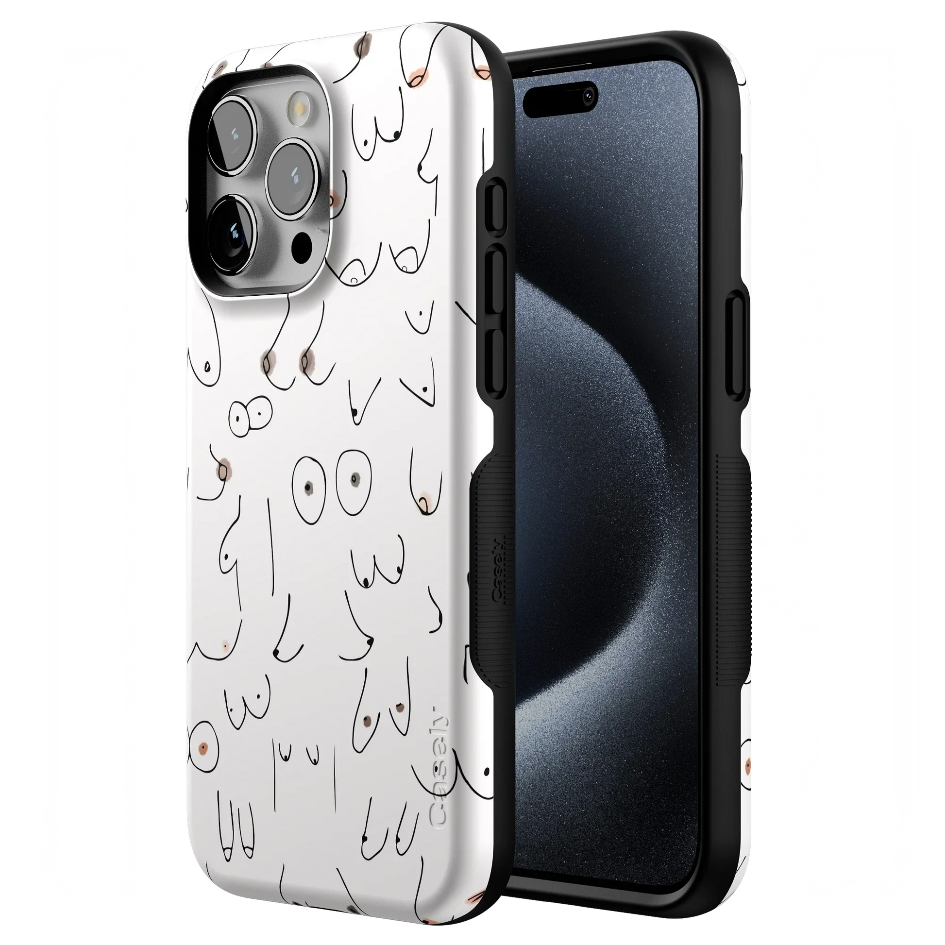 I'm With Her | Black & White Boobs Case iPhone Case get.casely