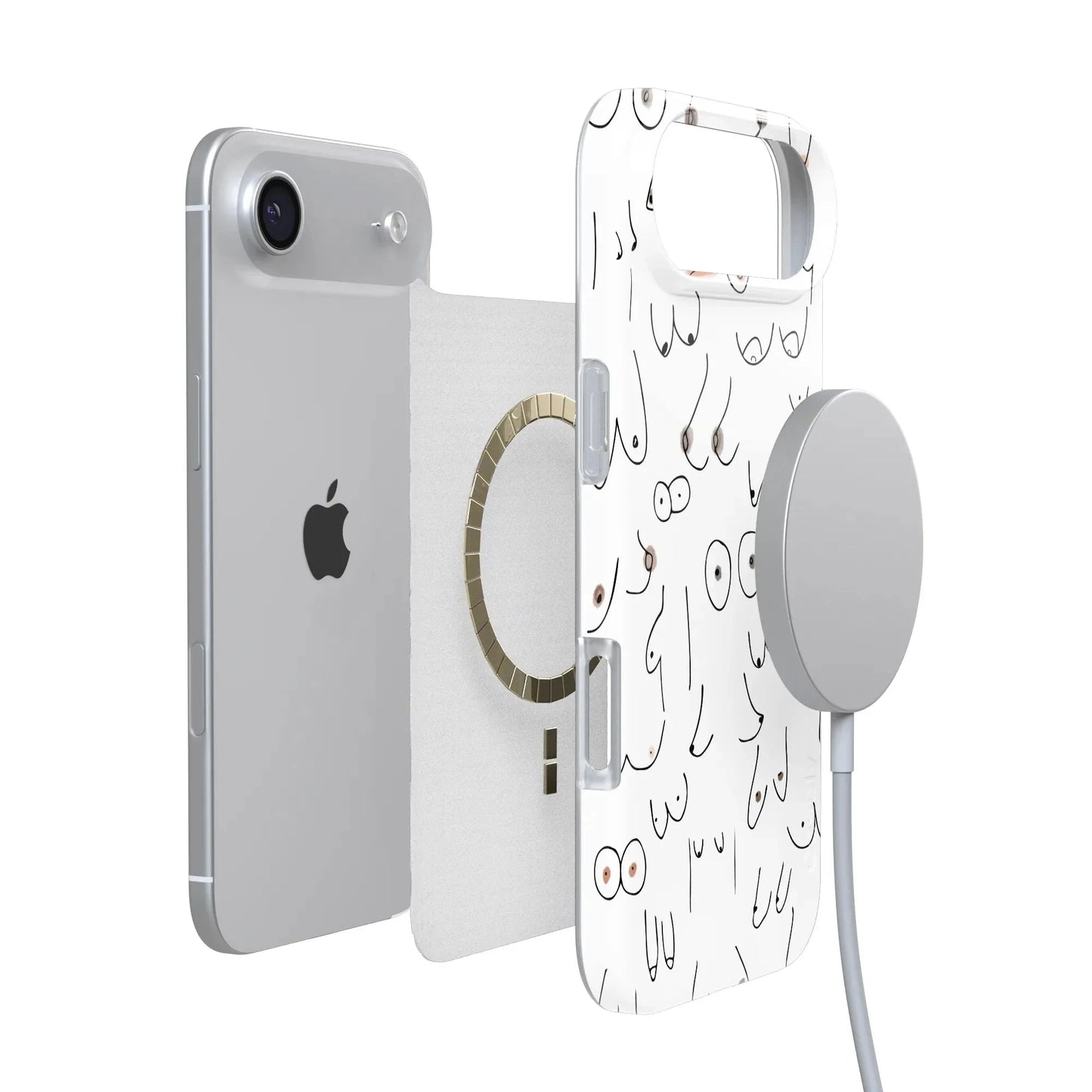 I'm With Her | Black & White Boobs Case iPhone Case get.casely