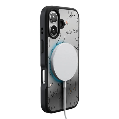 I'm With Her | Black & White Boobs Case iPhone Case get.casely