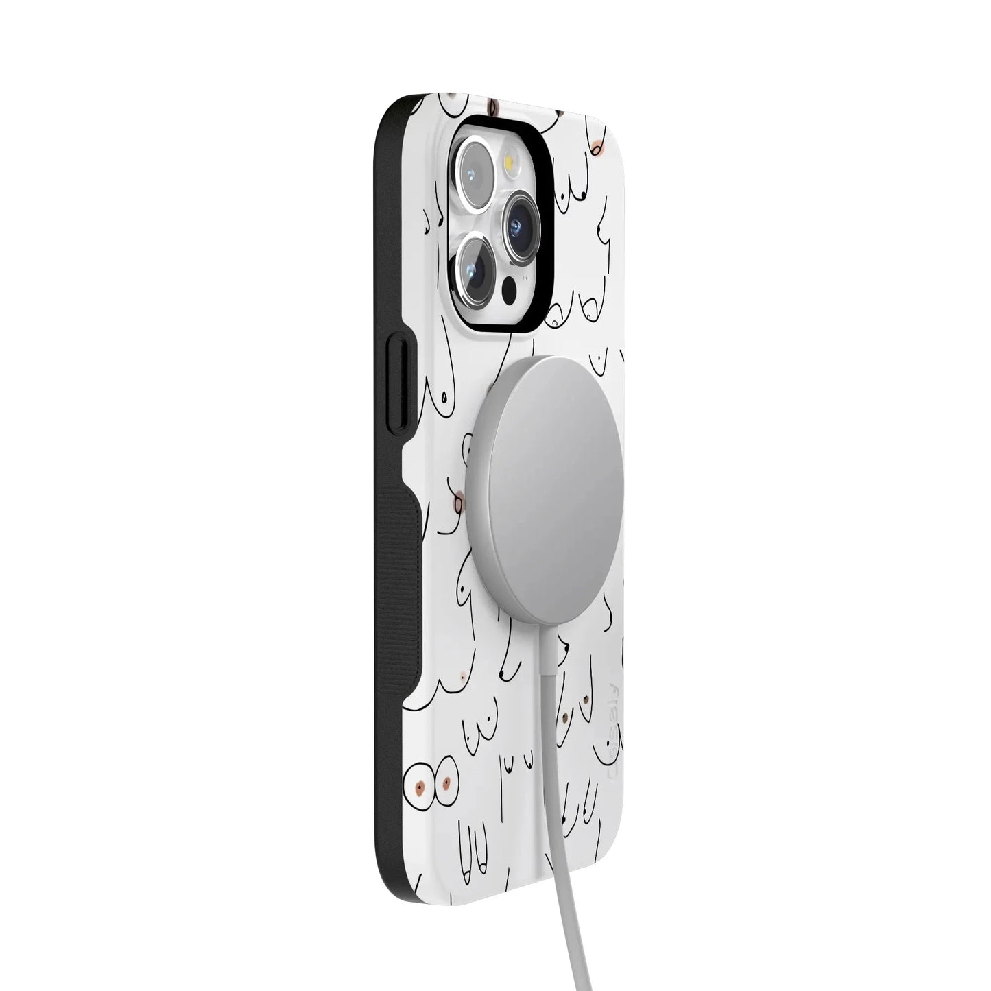 I'm With Her | Black & White Boobs Case iPhone Case get.casely