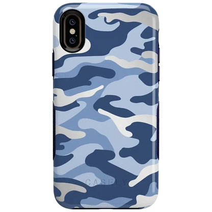 In Formation | Metallic Blue Camo Case iPhone Case get.casely Bold iPhone XS Max