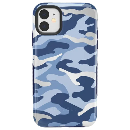 In Formation | Metallic Blue Camo Case iPhone Case get.casely