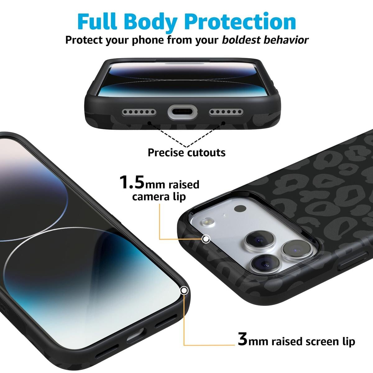 Into the Wild | Black Leopard Case iPhone Case get.casely
