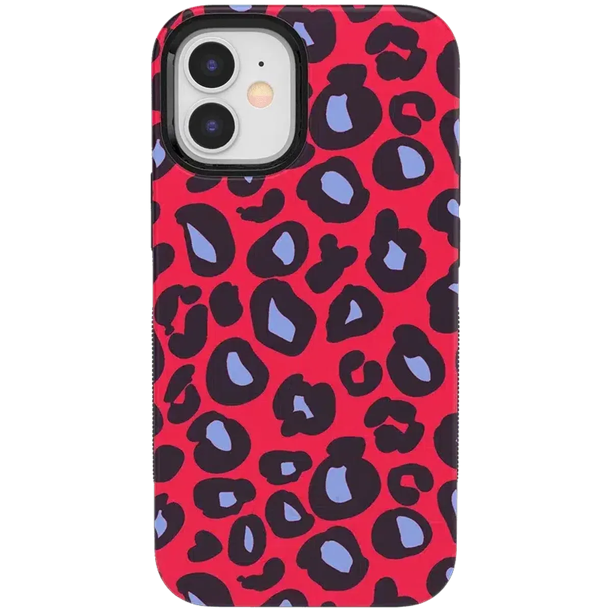Into the Wild | Red & Blue Leopard Print Case iPhone Case get.casely Bold iPhone 12 Mini