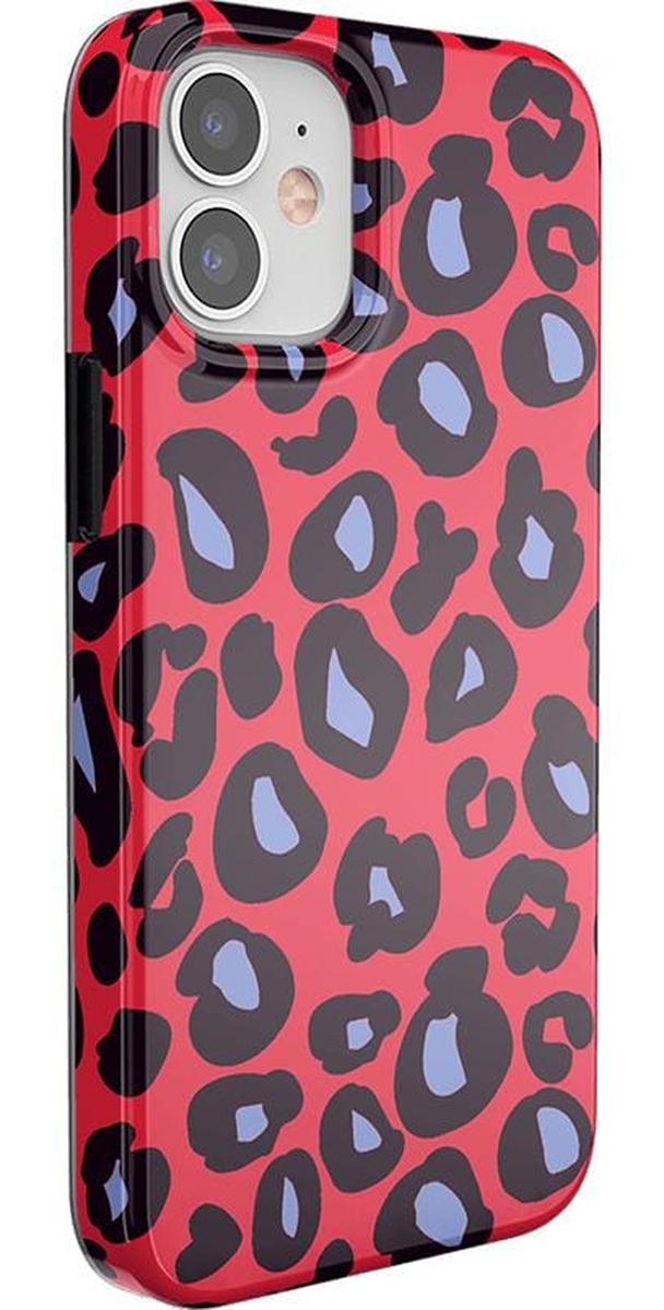 Into the Wild | Red & Blue Leopard Print Case iPhone Case get.casely