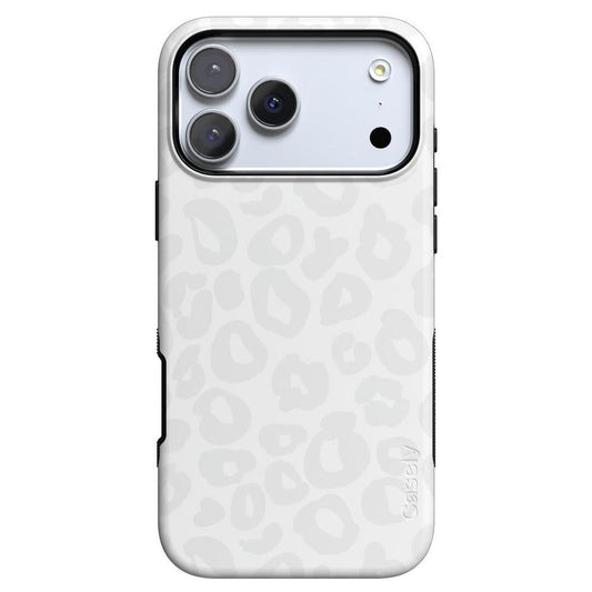 Into the Wild | White Snow Leopard Case iPhone Case get.casely Bold + MagSafe® iPhone 17 Pro Max