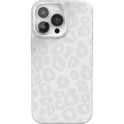 Into the Wild | White Snow Leopard Case iPhone Case get.casely Classic + MagSafe® iPhone 14 Pro Max