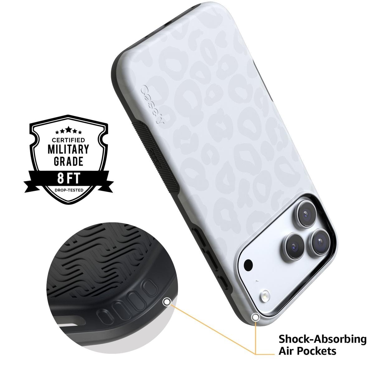 Into the Wild | White Snow Leopard Case iPhone Case get.casely