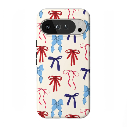 American Girlie | Red White & Blue Bows Case - Google Pixel 10 Pro XL