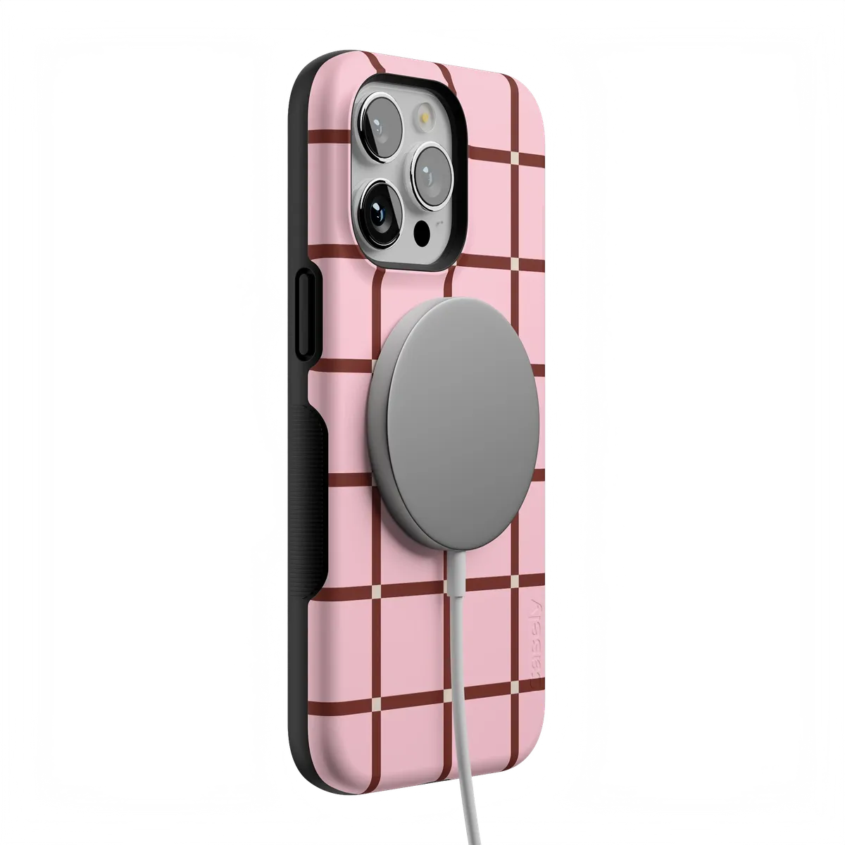 Uptown Gridlock | Pink Checkerboard Case