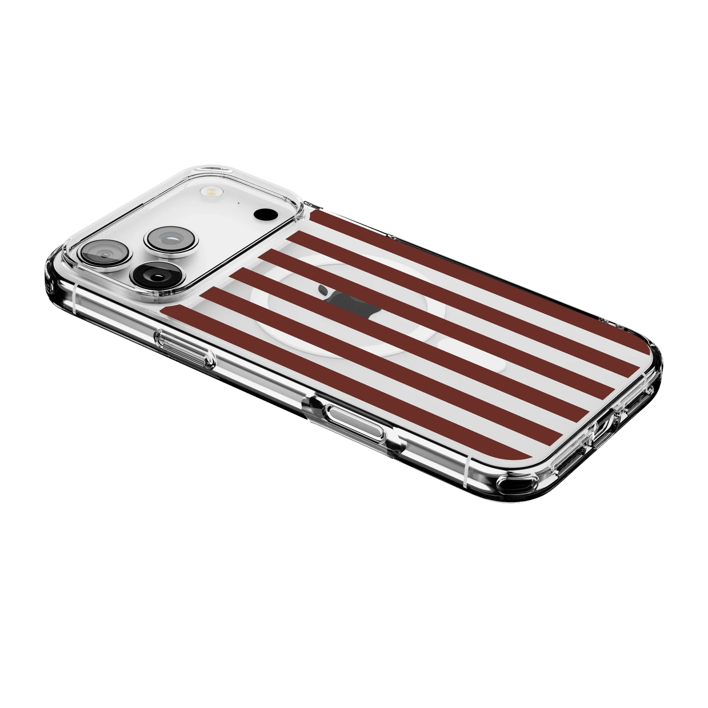 Sunday in Brooklyn | Burgundy Stripes Case