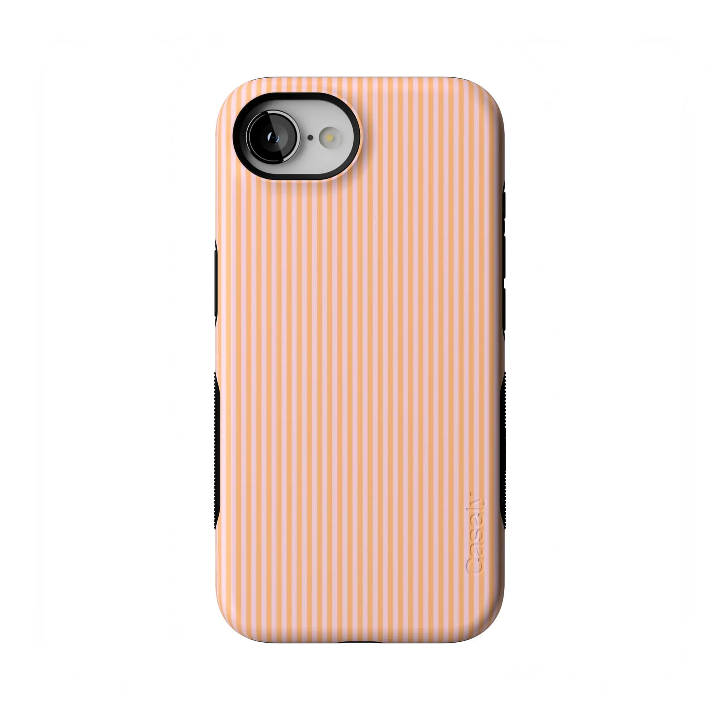 Stripes and the City | Orange & Pink Pinstripe Case - iPhone 16E