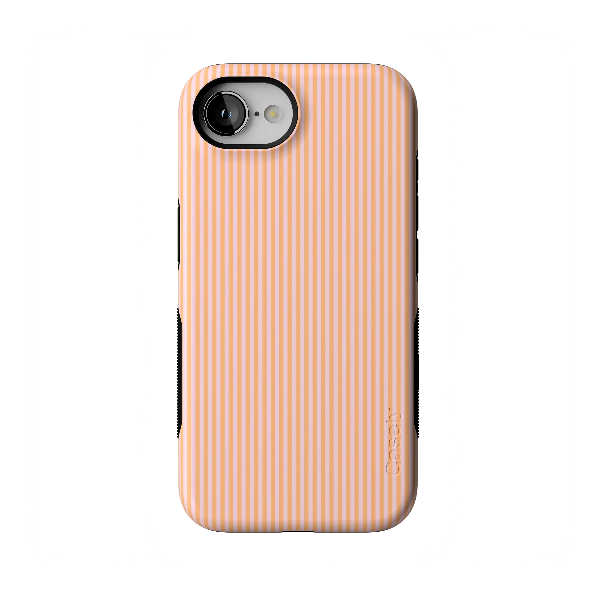 Stripes and the City | Orange & Pink Pinstripe Case - iPhone 16E