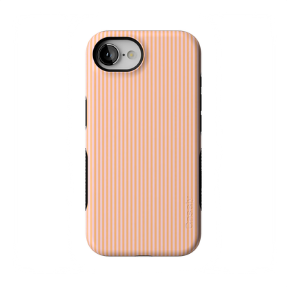 Stripes and the City | Orange & Pink Pinstripe Case - iPhone 16E