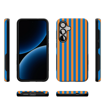 Go New York | Blue & Orange Stripes Case