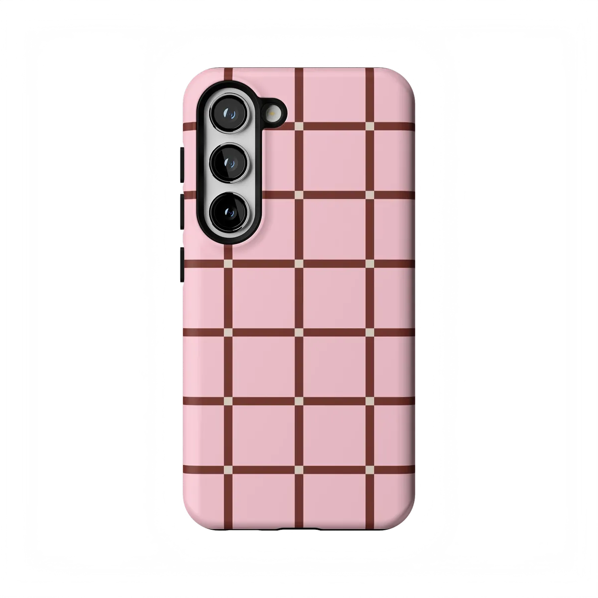 Uptown Gridlock | Pink Checkerboard Case