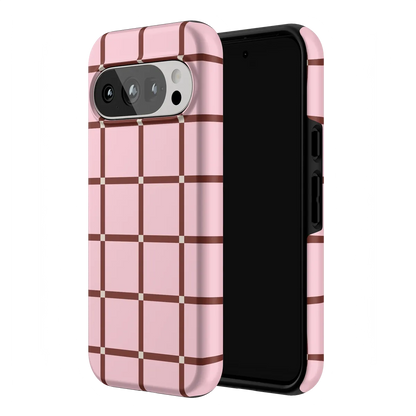 Uptown Gridlock | Pink Checkerboard Case