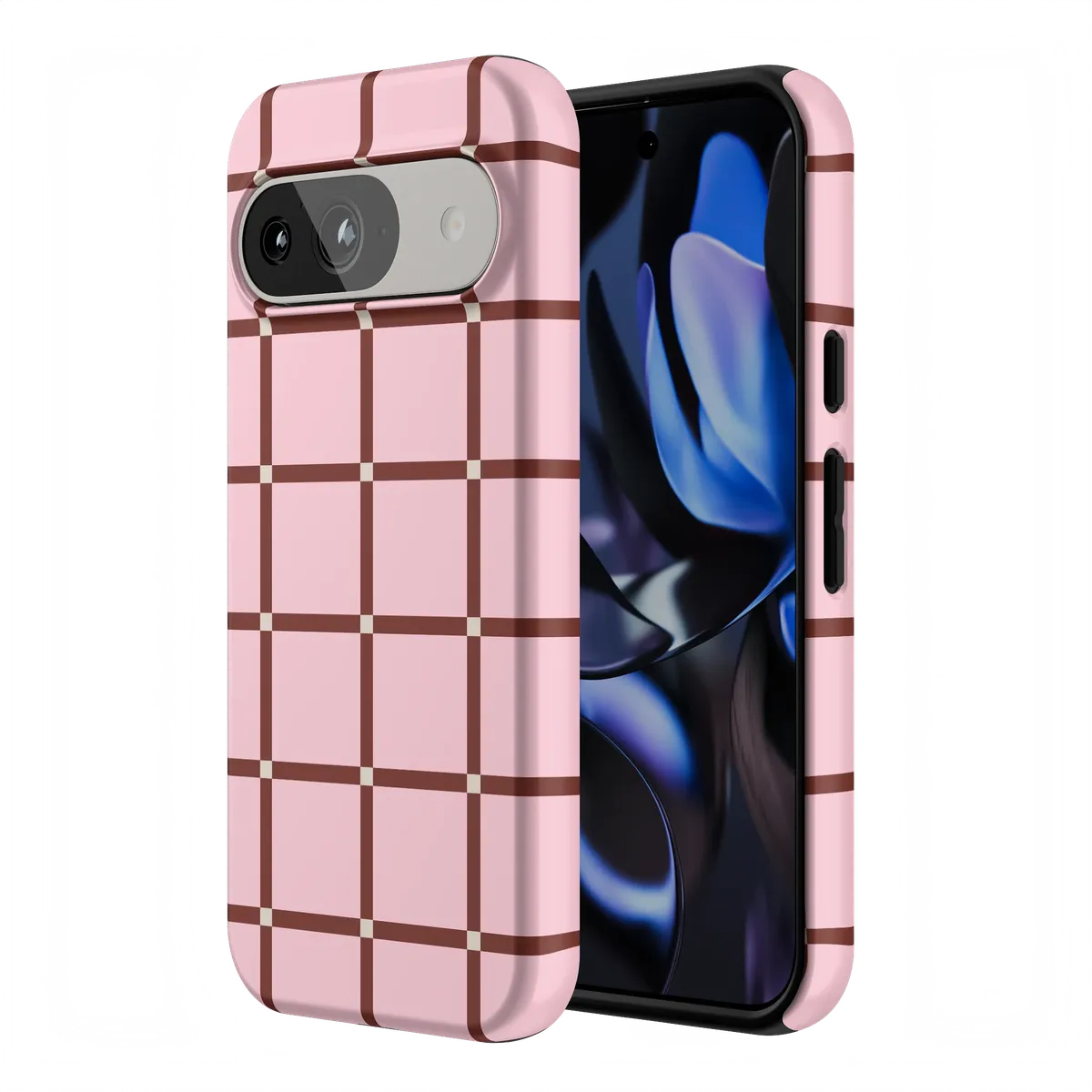 Uptown Gridlock | Pink Checkerboard Case
