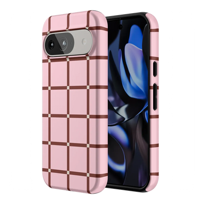 Uptown Gridlock | Pink Checkerboard Case