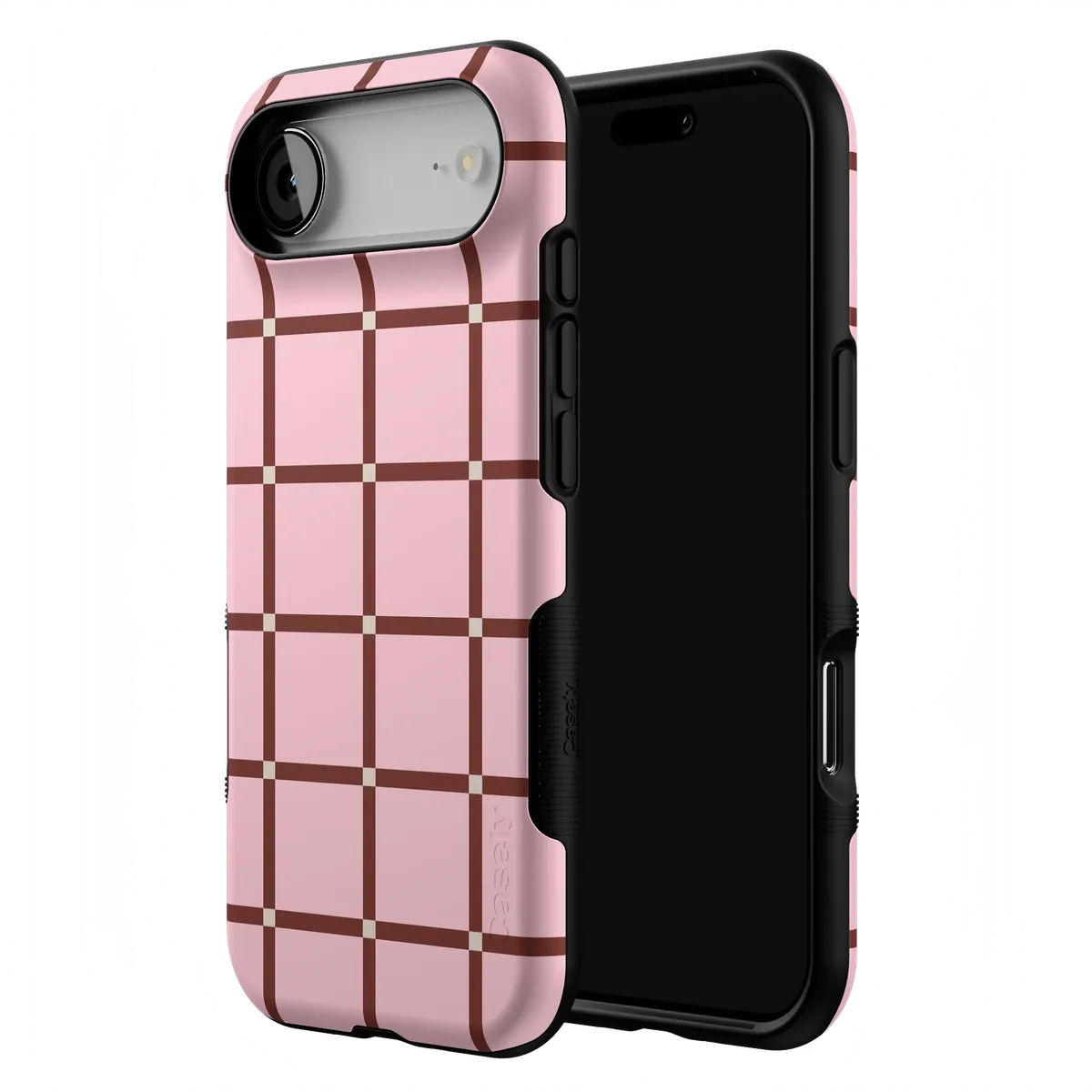 Uptown Gridlock | Pink Checkerboard Case