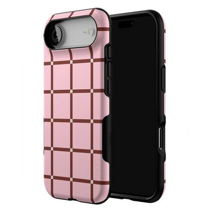 Uptown Gridlock | Pink Checkerboard Case