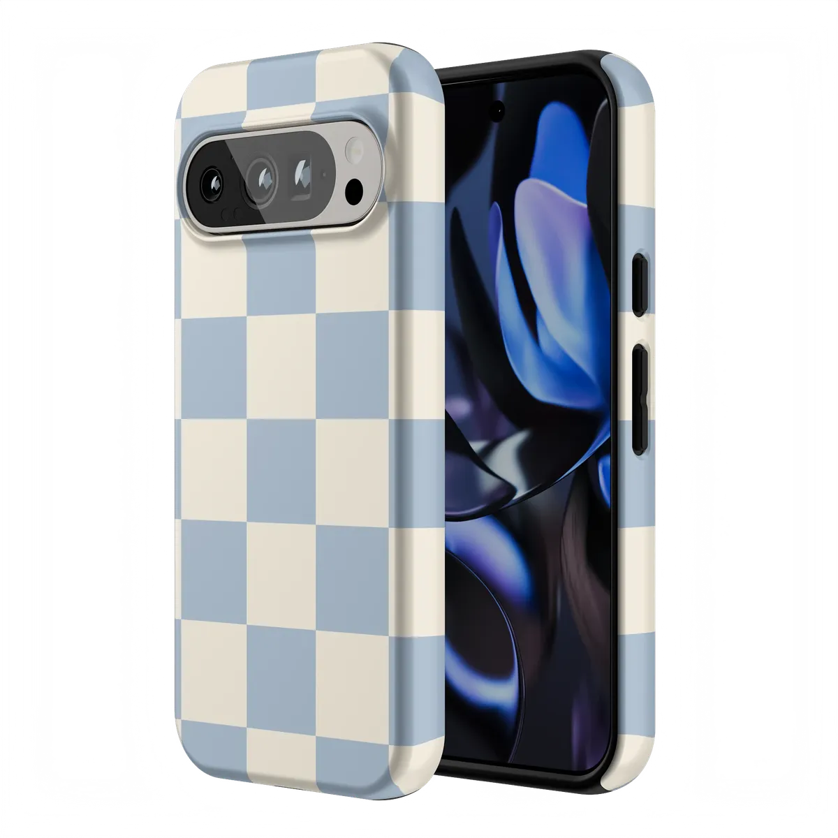 Fit Check | Light Blue Checkerboard Case