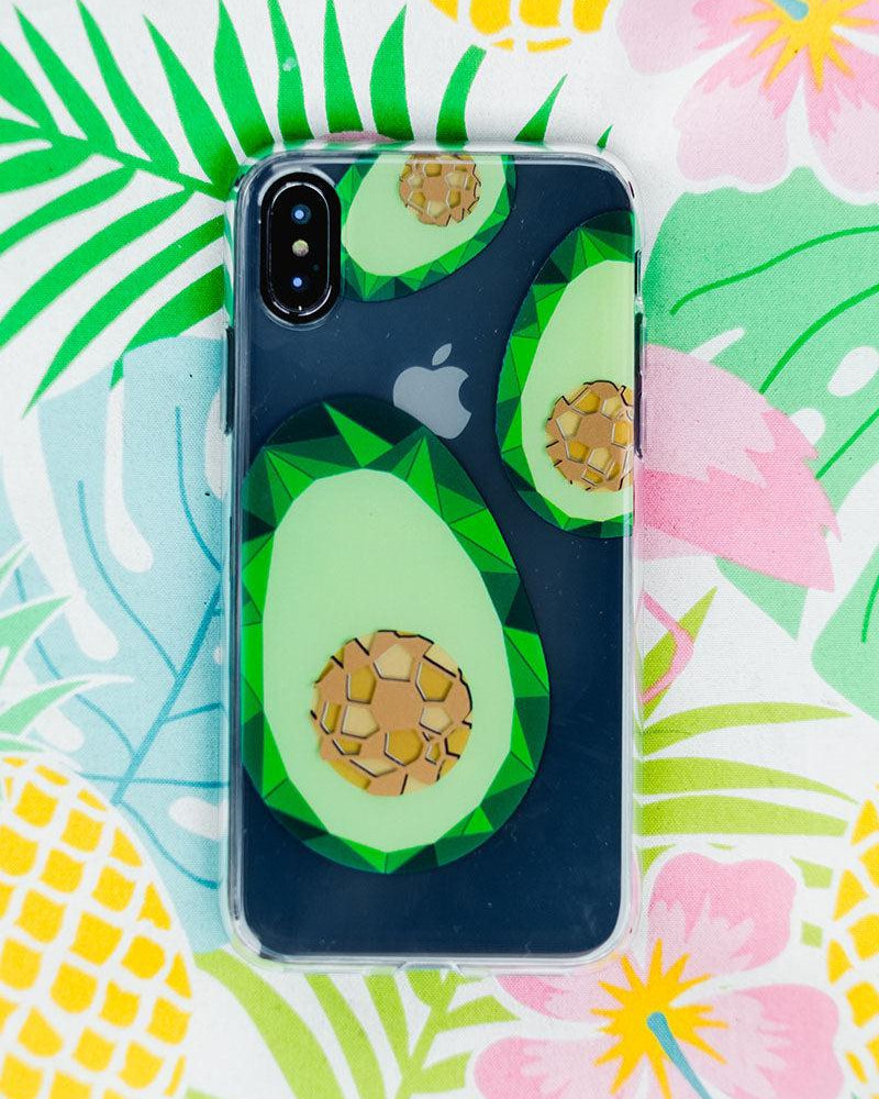 Just Ripe | Avocado Gold Clear Case iPhone Case get.casely