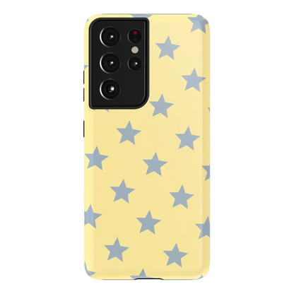 Shine Bright | Butter Yellow Stars Case - Galaxy S21 Ultra